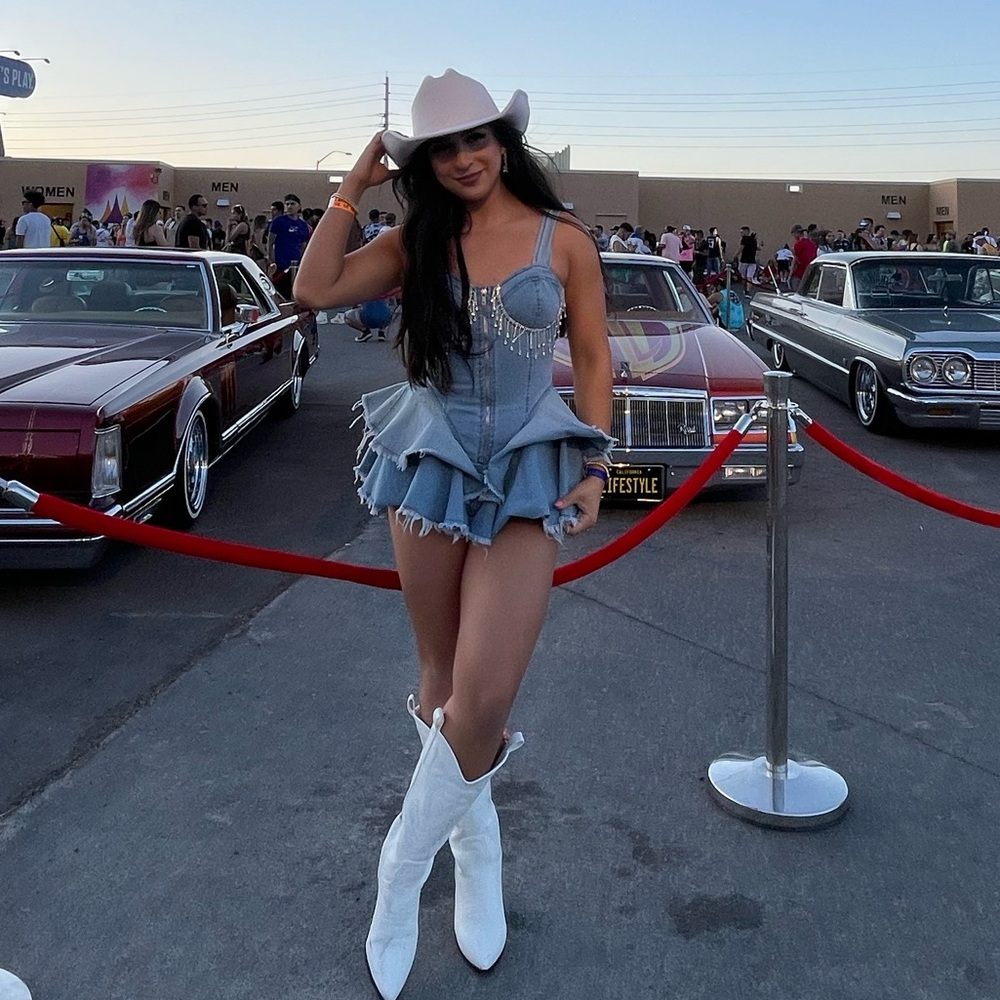 Dolls kill Simple Life Denim Romper